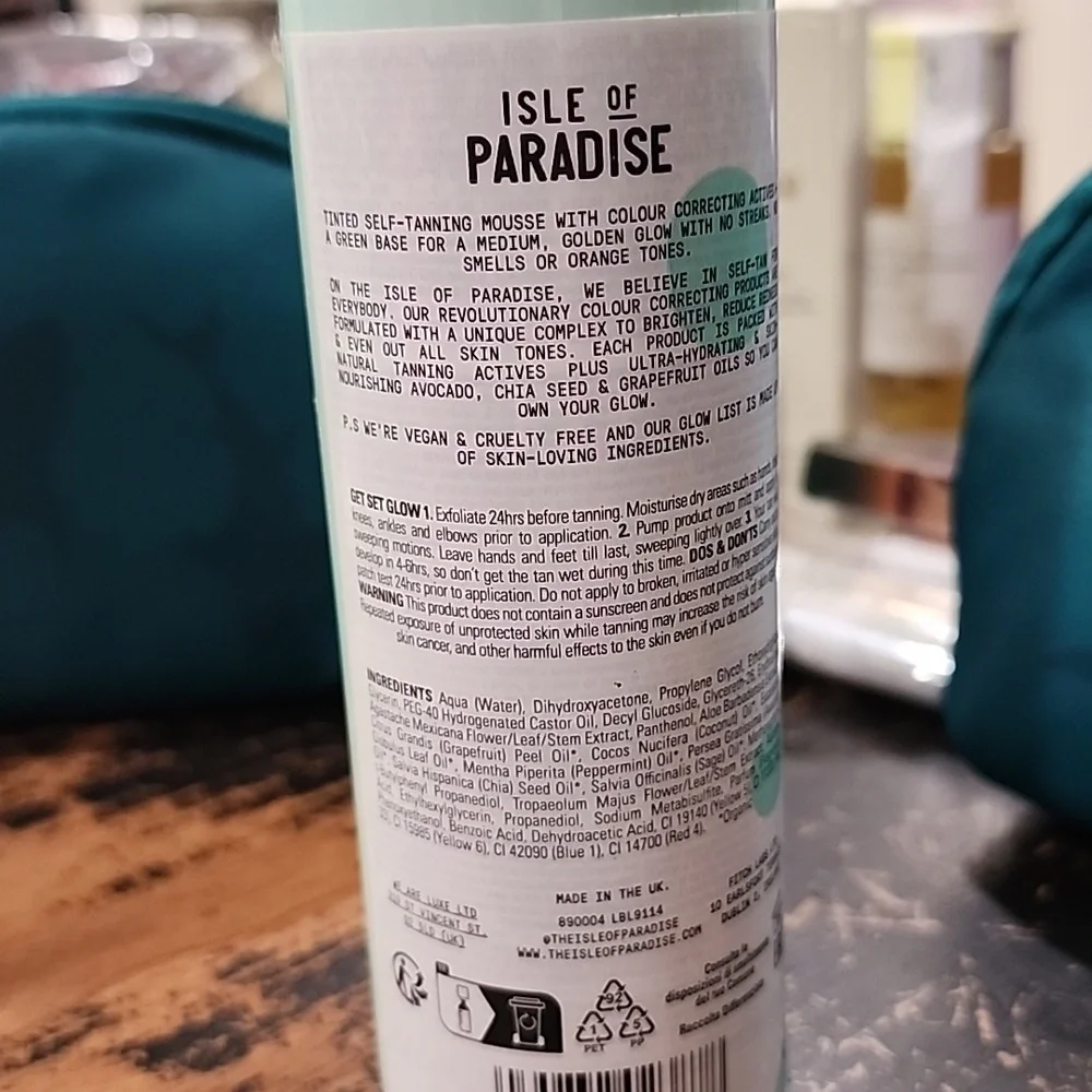 Isle Of Paradise NEW Medium Self-Tanning Mousse